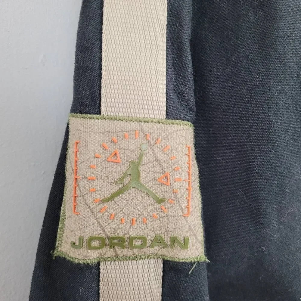 Vintage 90s Jordan Cotton Canvas Military Flight Jacket Sz XL Camo Mesh Interior